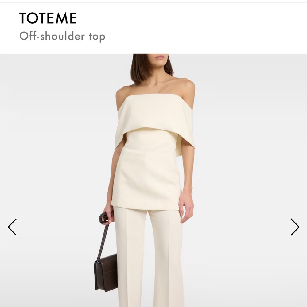 TOTEME Off-Shoulder Top NWT